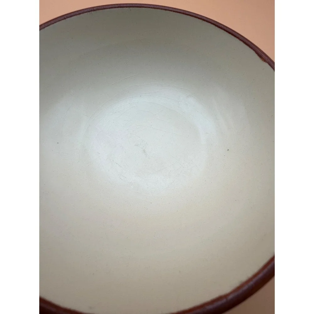 Pair Vintage 1968 Franciscan Apple Cereal Bowls Interpace USA As Is Crazing